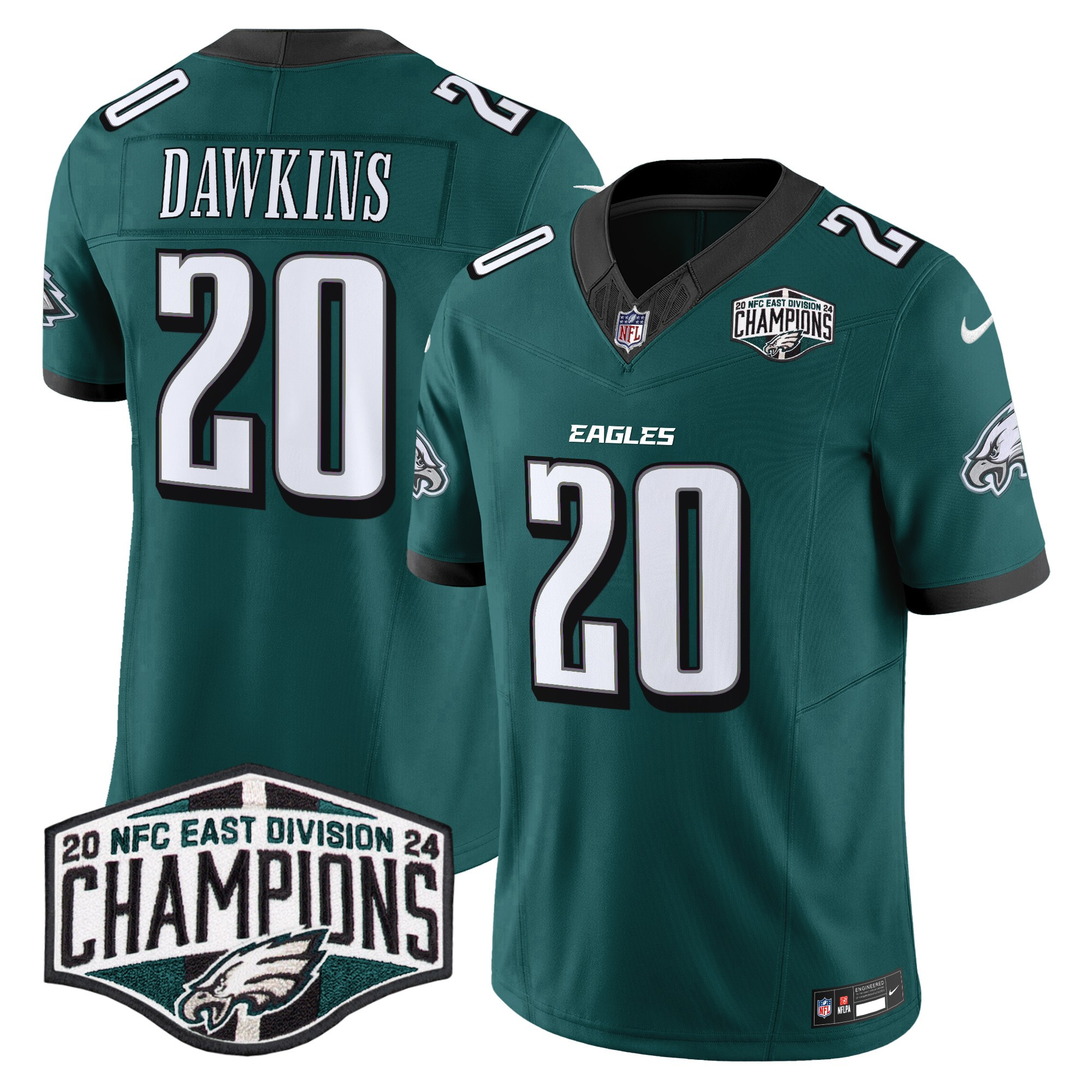 Men's Philadelphia Eagles 2024 NFC East Division Champions Vapor Limited Jersey - All Stitched - Image 8