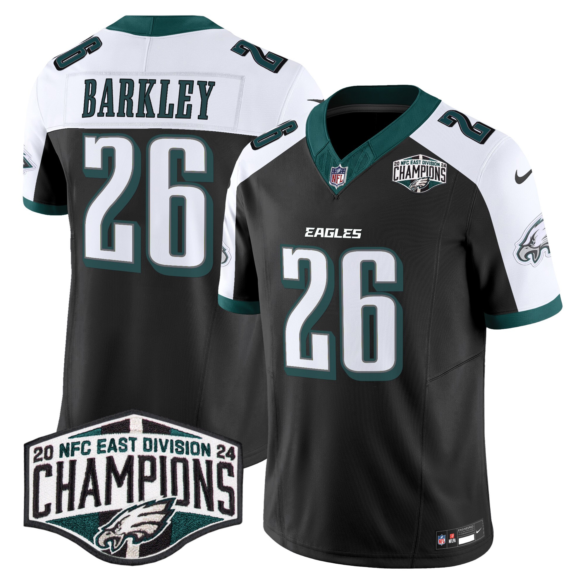 Men's Philadelphia Eagles 2024 NFC East Division Champions Vapor Limited Jersey - All Stitched - Image 33
