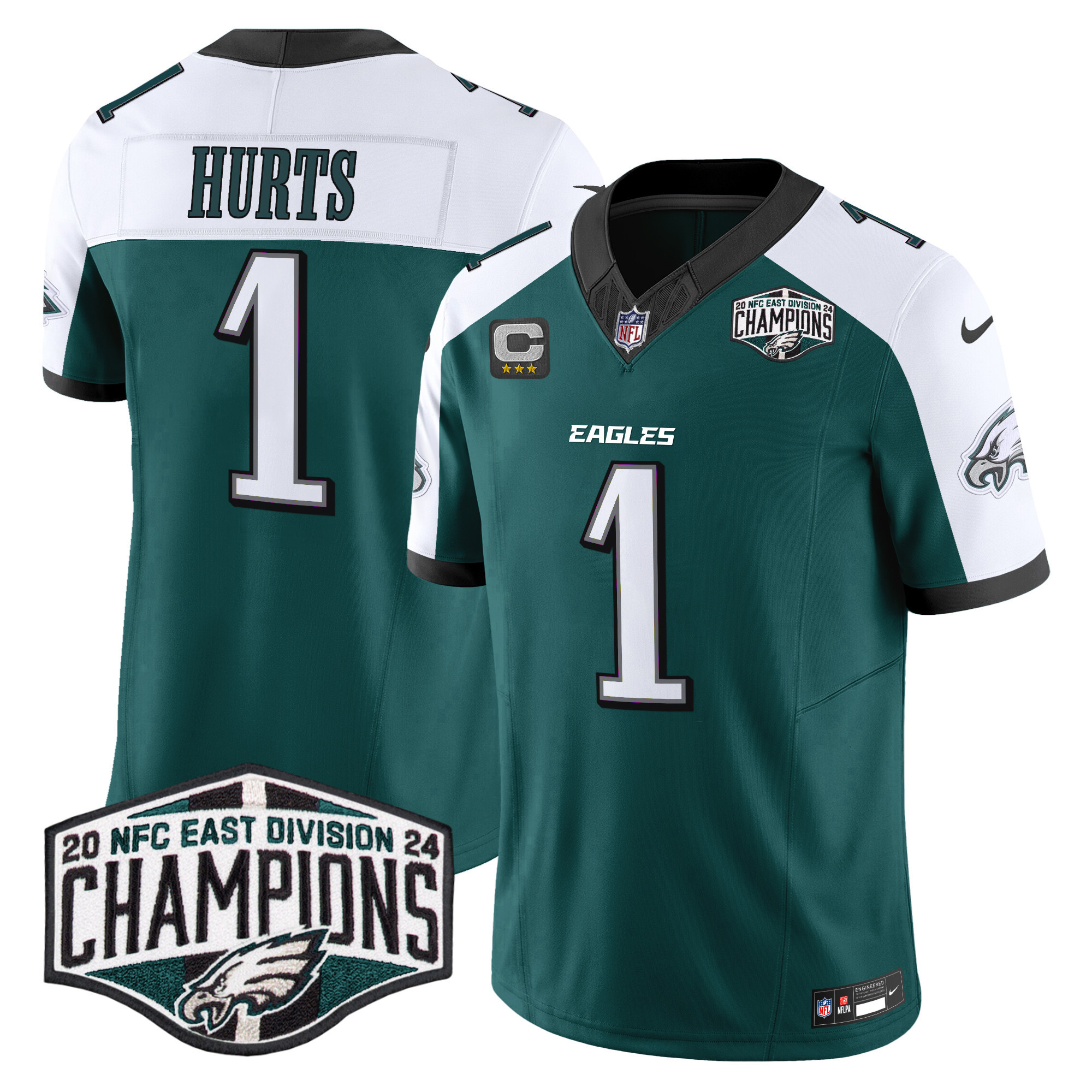 Men's Philadelphia Eagles 2024 NFC East Division Champions Vapor Limited Jersey - All Stitched - Image 27
