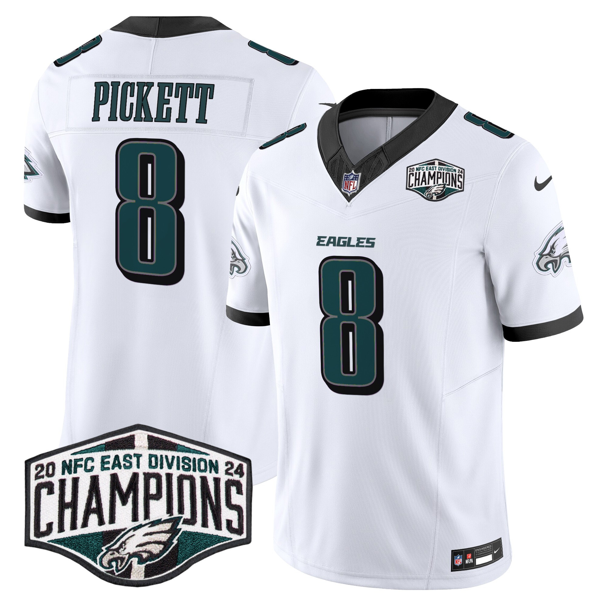Men's Philadelphia Eagles 2024 NFC East Division Champions Vapor Limited Jersey - All Stitched - Image 10