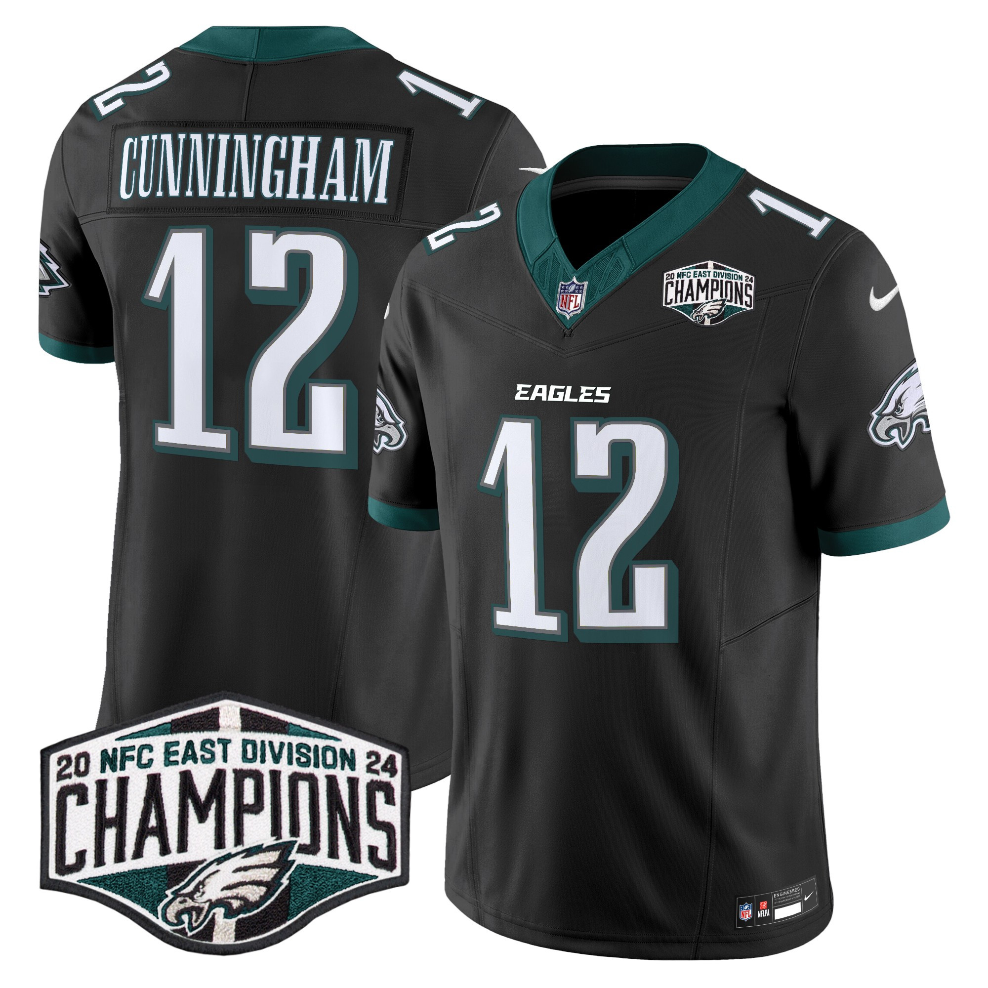 Men's Philadelphia Eagles 2024 NFC East Division Champions Vapor Limited Jersey - All Stitched - Image 22