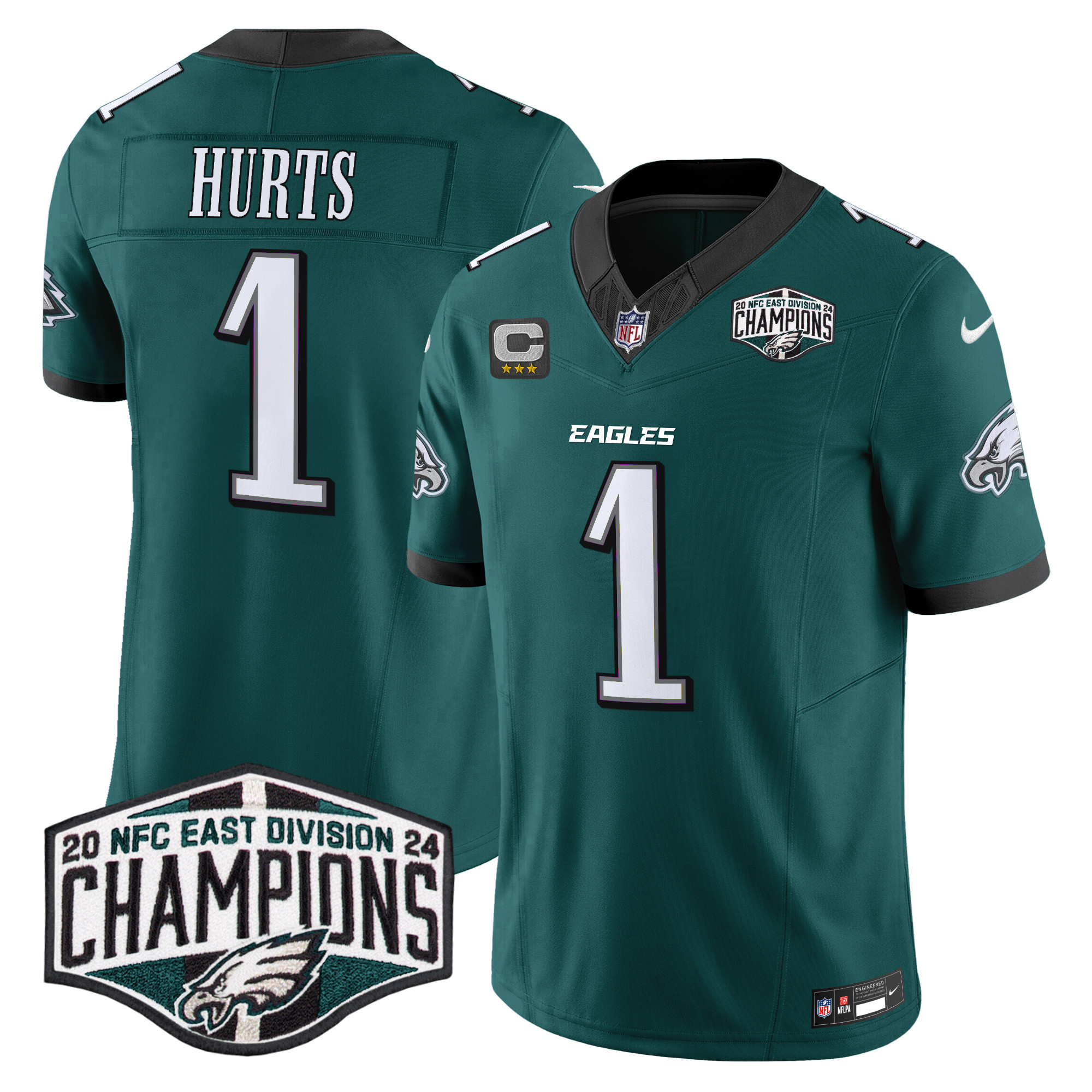 Men's Philadelphia Eagles 2024 NFC East Division Champions Vapor Limited Jersey - All Stitched - Image 3