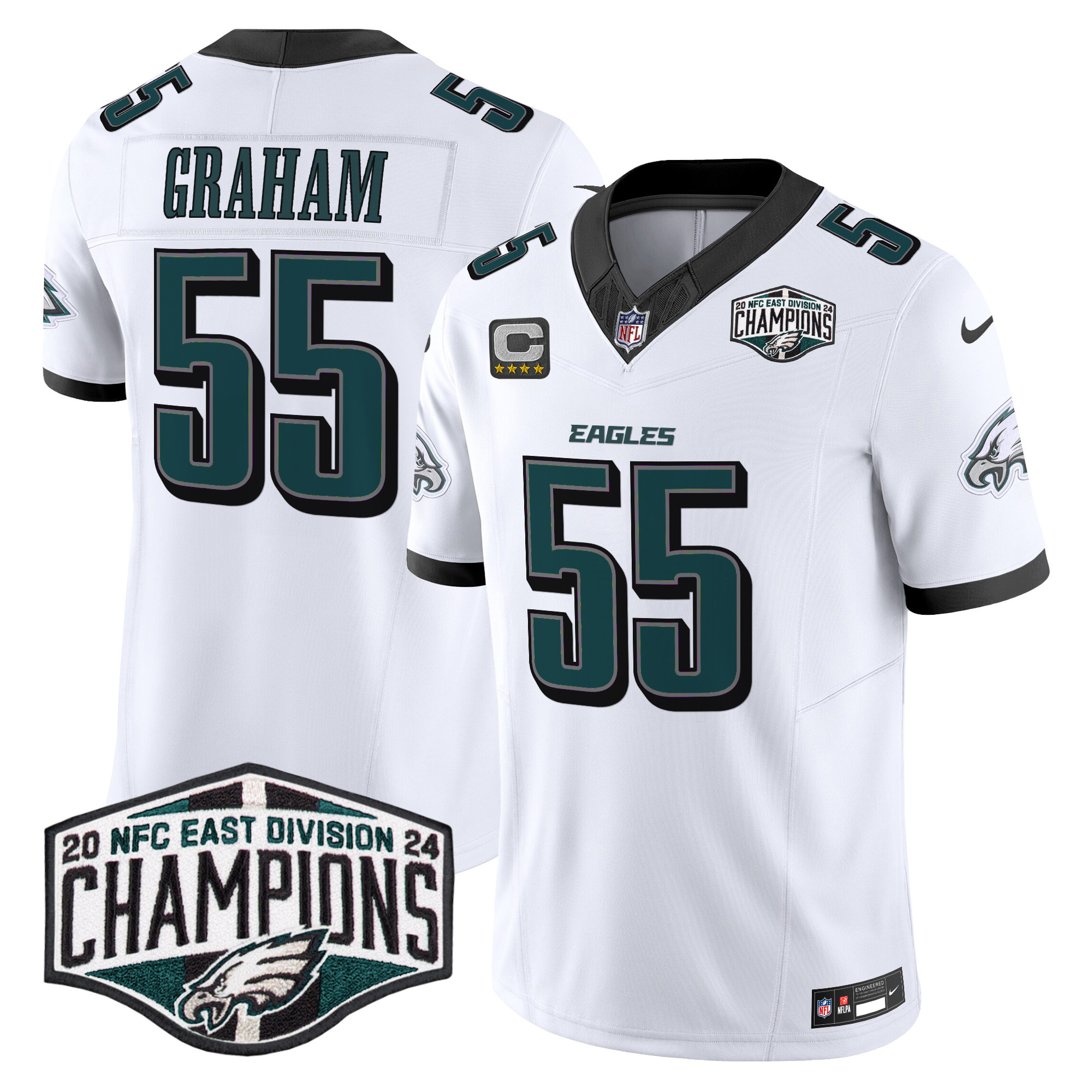 Men's Philadelphia Eagles 2024 NFC East Division Champions Vapor Limited Jersey - All Stitched - Image 15