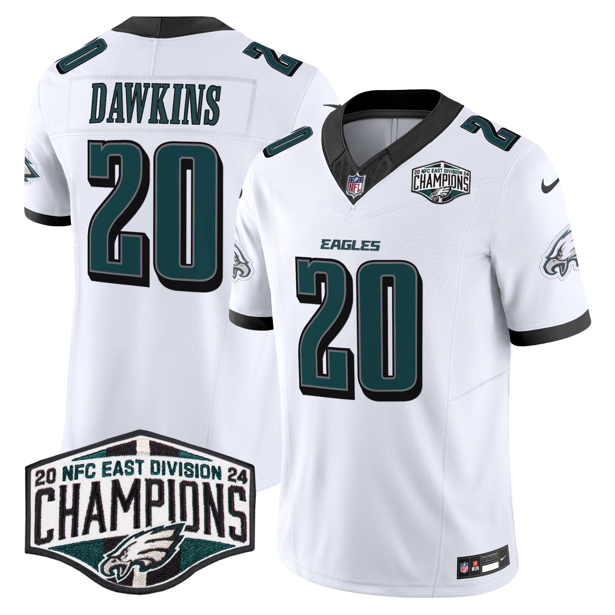 Men's Philadelphia Eagles 2024 NFC East Division Champions Vapor Limited Jersey - All Stitched - Image 16