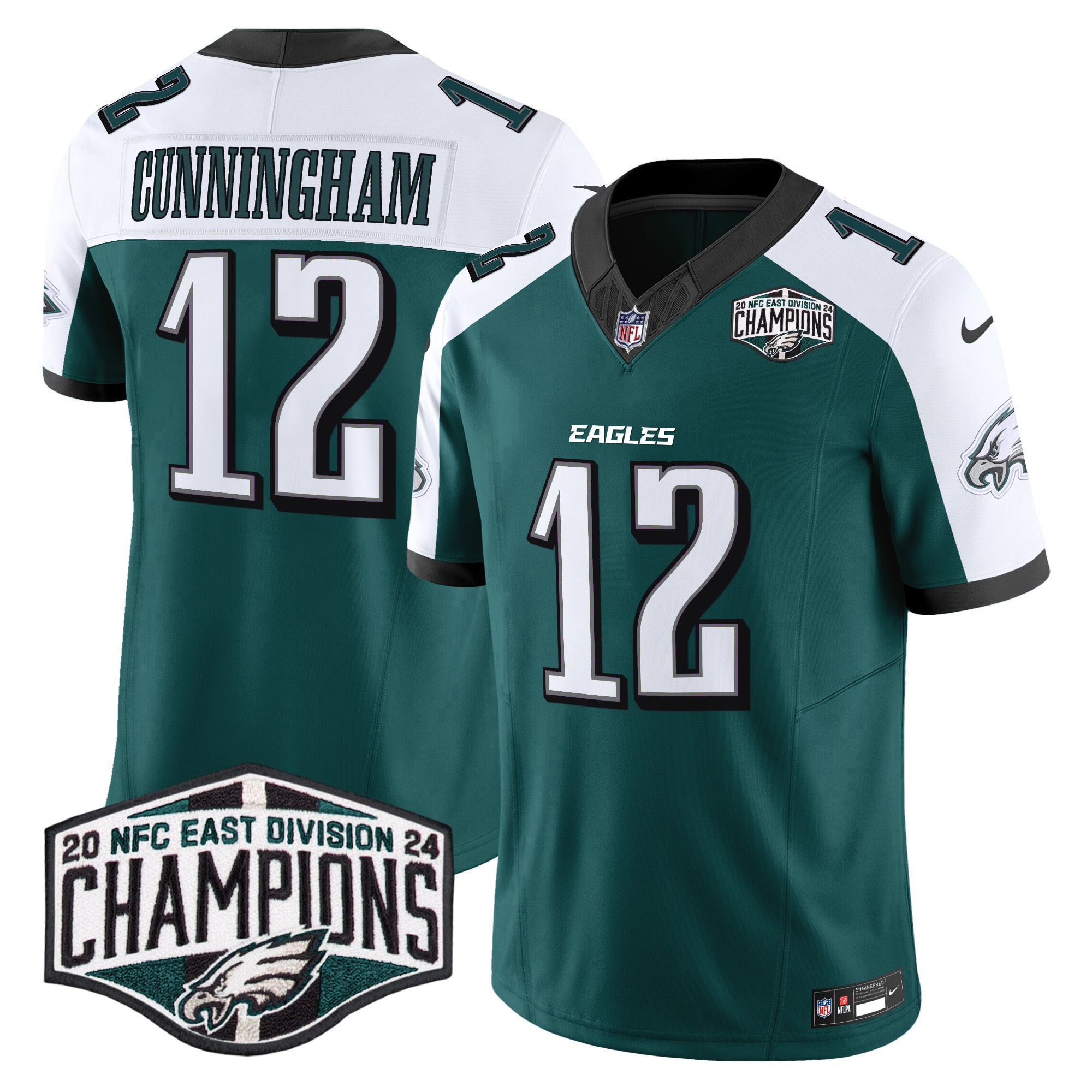 Men's Philadelphia Eagles 2024 NFC East Division Champions Vapor Limited Jersey - All Stitched - Image 30