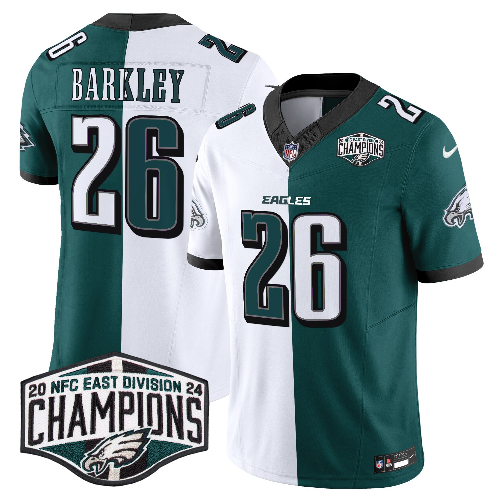 Men's Philadelphia Eagles 2024 NFC East Division Champions Vapor Limited Jersey - All Stitched - Image 41
