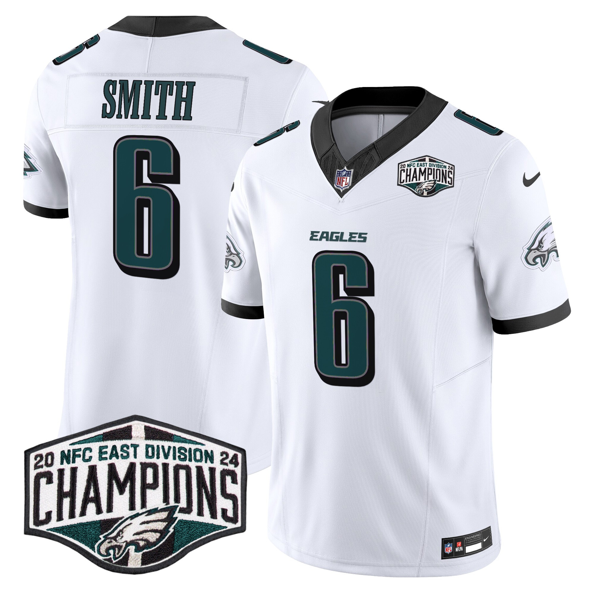 Men's Philadelphia Eagles 2024 NFC East Division Champions Vapor Limited Jersey - All Stitched - Image 13