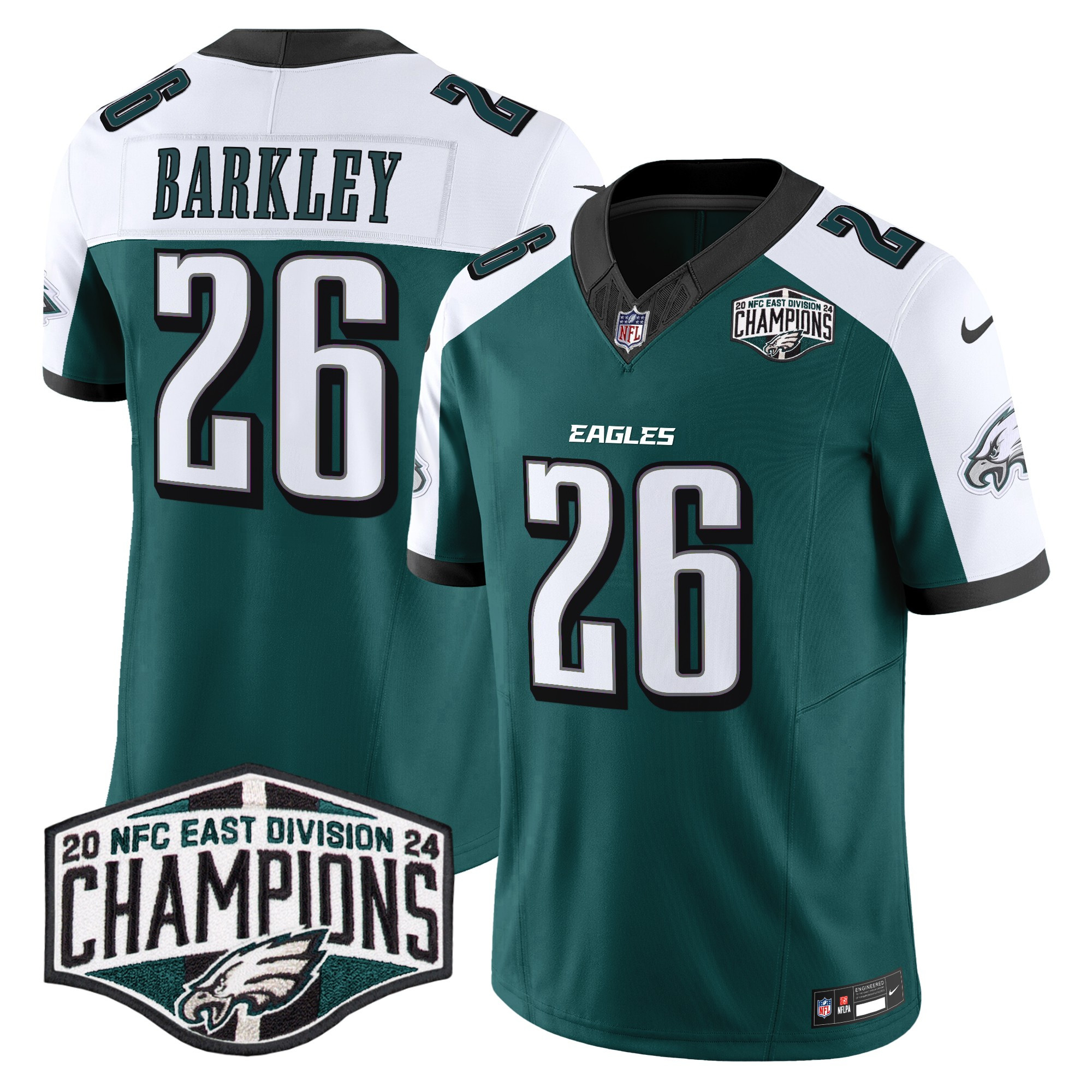 Men's Philadelphia Eagles 2024 NFC East Division Champions Vapor Limited Jersey - All Stitched - Image 25