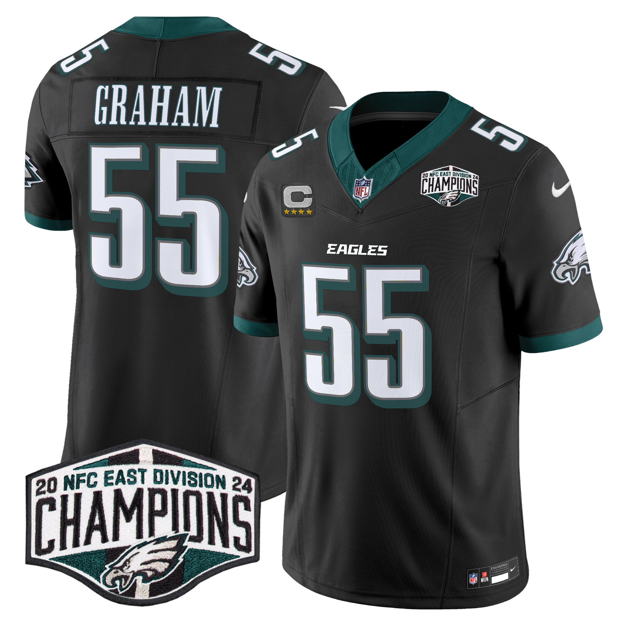 Men's Philadelphia Eagles 2024 NFC East Division Champions Vapor Limited Jersey - All Stitched - Image 23
