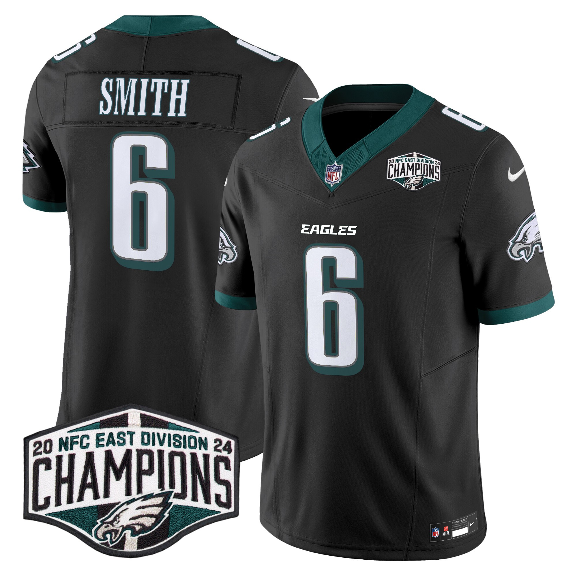 Men's Philadelphia Eagles 2024 NFC East Division Champions Vapor Limited Jersey - All Stitched - Image 21