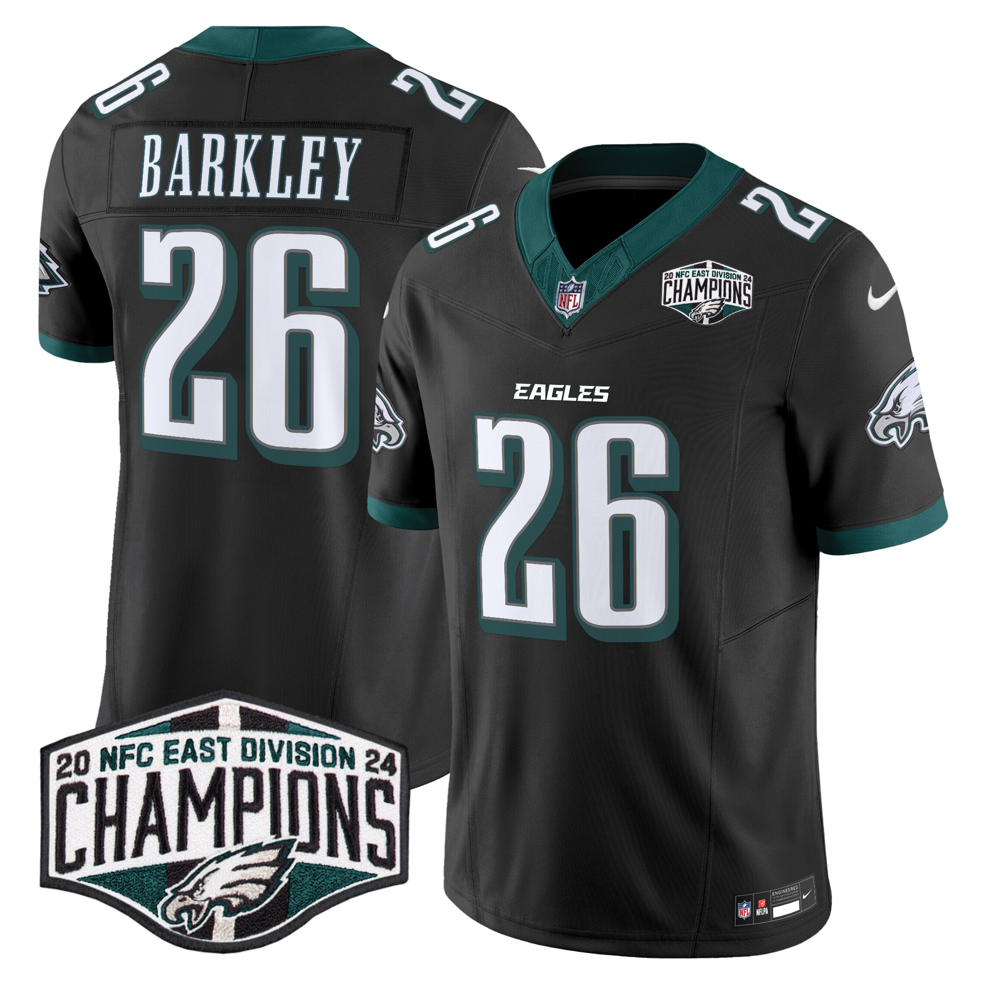 Men's Philadelphia Eagles 2024 NFC East Division Champions Vapor Limited Jersey - All Stitched - Image 17
