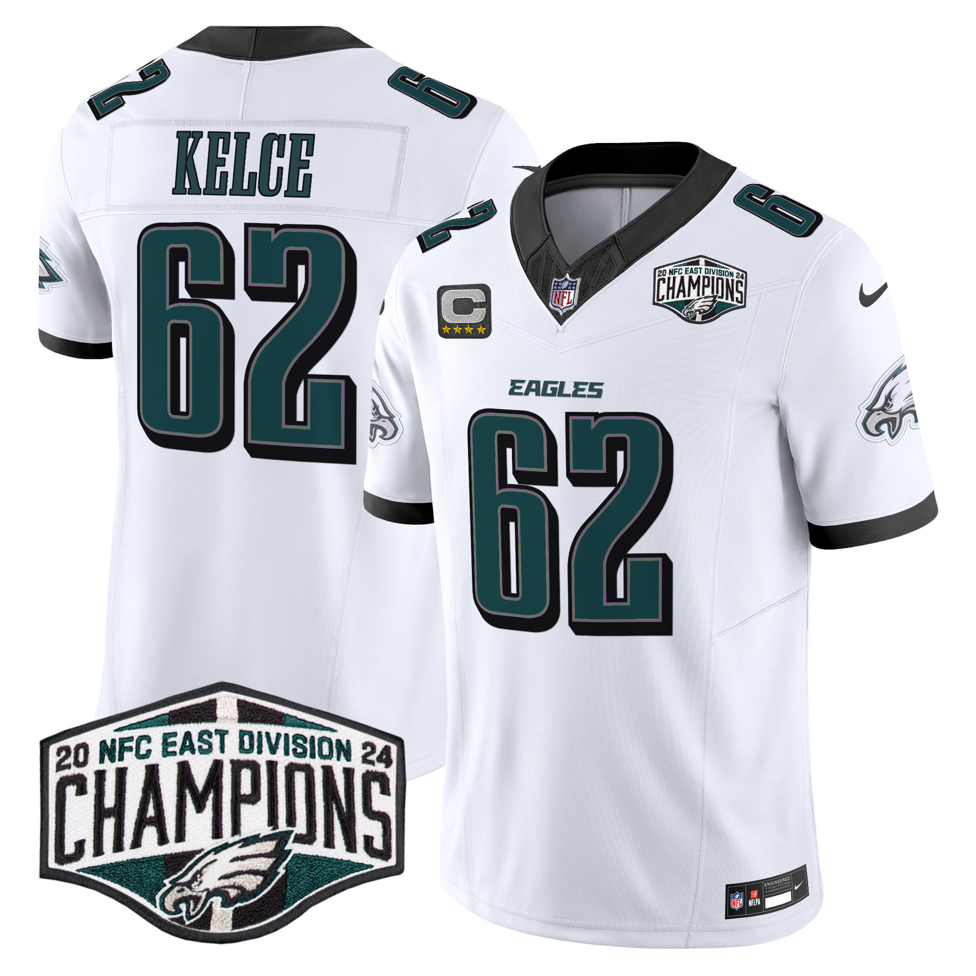 Men's Philadelphia Eagles 2024 NFC East Division Champions Vapor Limited Jersey - All Stitched - Image 12