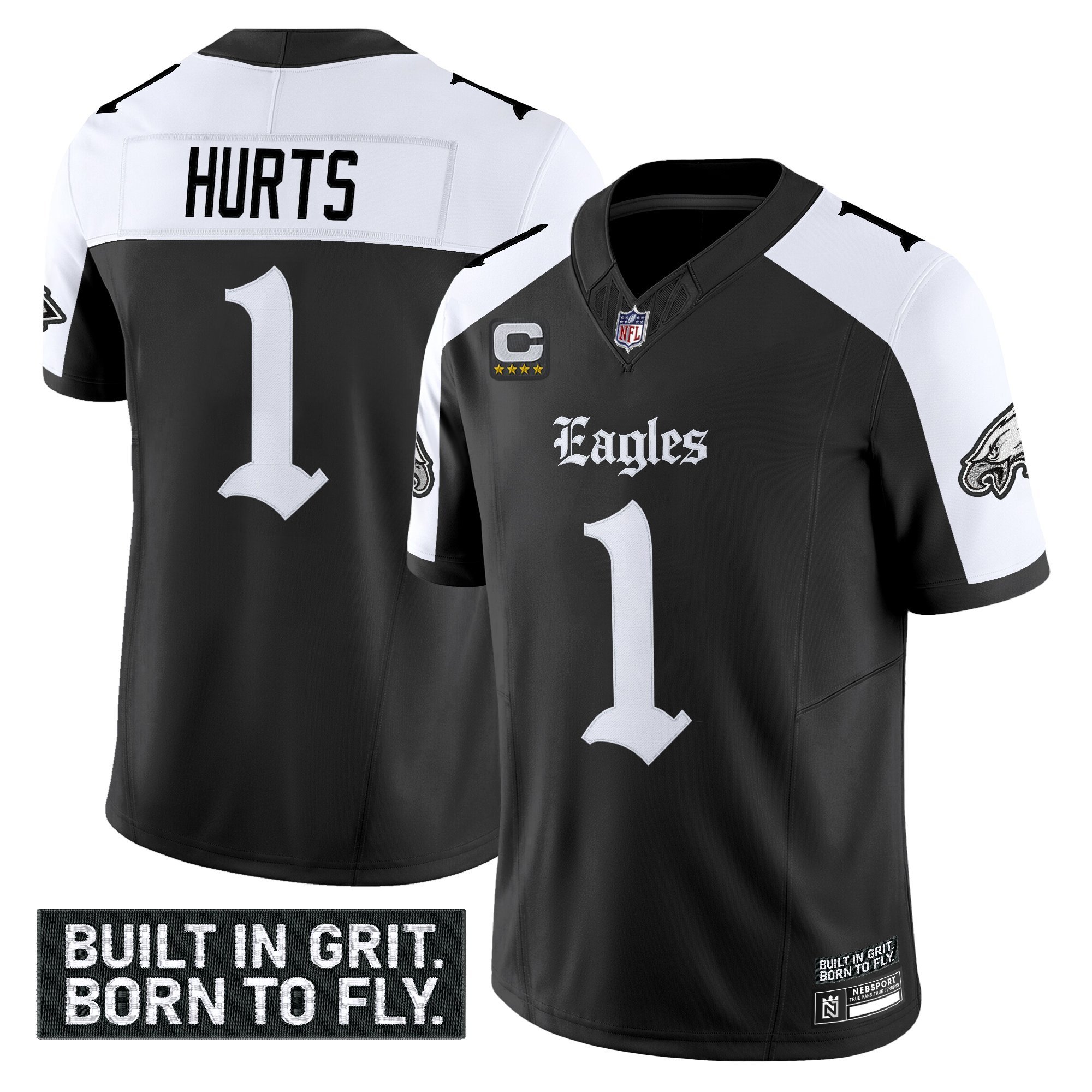 Men's Philadelphia Eagles 'Gothic Philly Edition' Vapor Limited Jersey V2 - All Stitched - Image 23