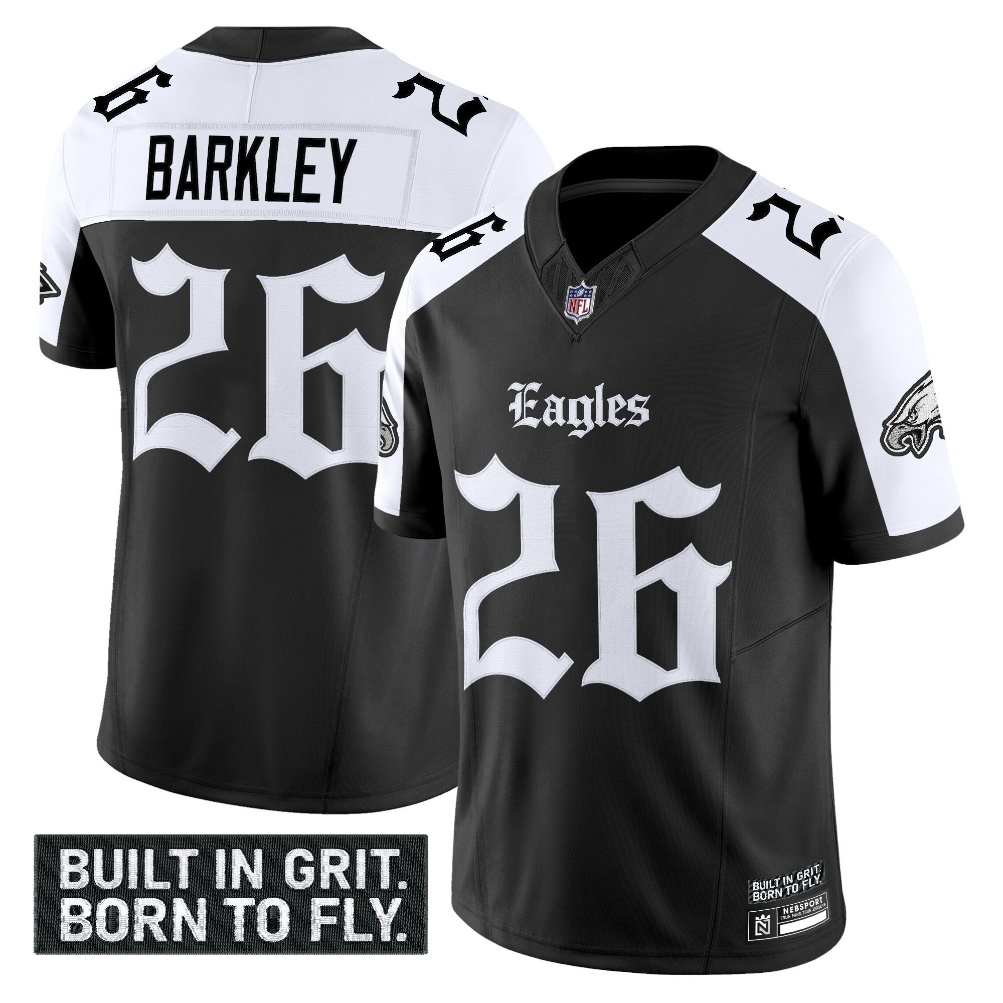 Men's Philadelphia Eagles 'Gothic Philly Edition' Vapor Limited Jersey V2 - All Stitched - Image 21
