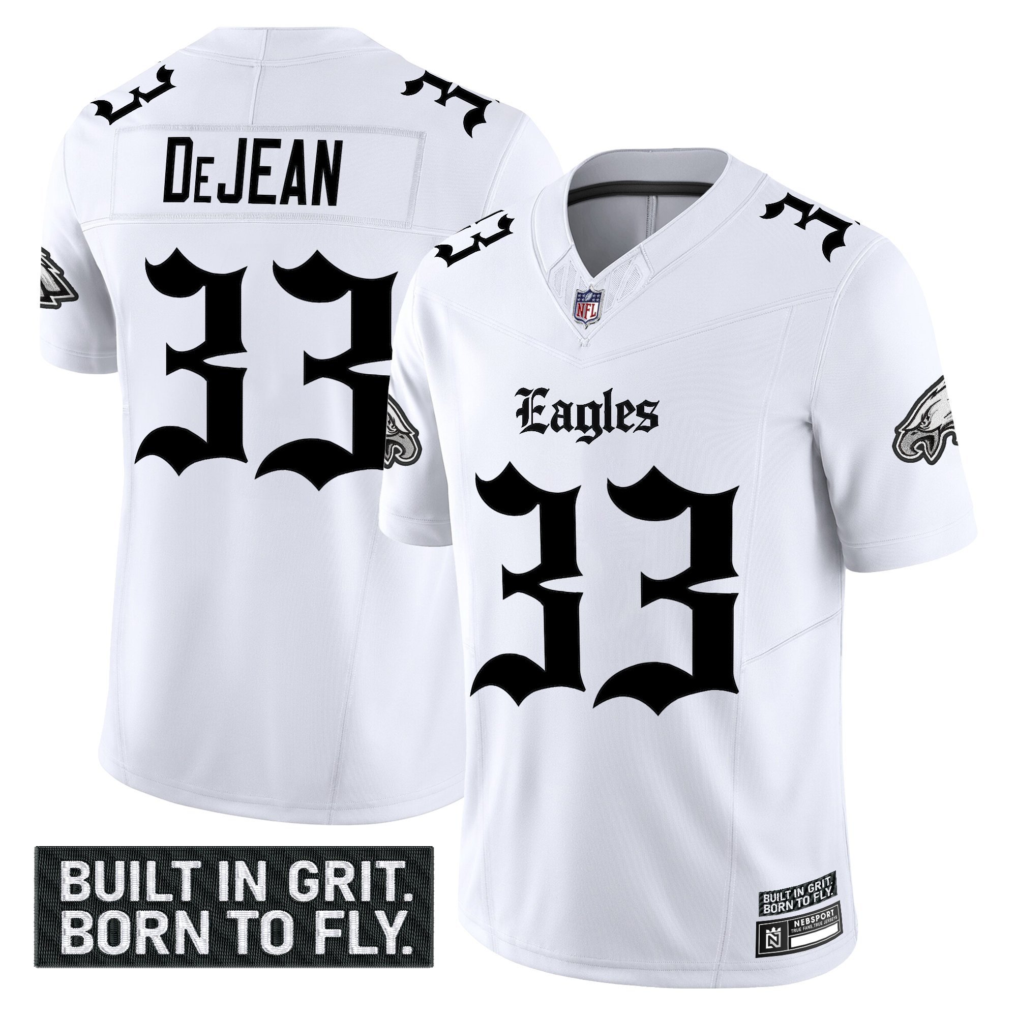 Men's Philadelphia Eagles 'Gothic Philly Edition' Vapor Limited Jersey V2 - All Stitched - Image 20