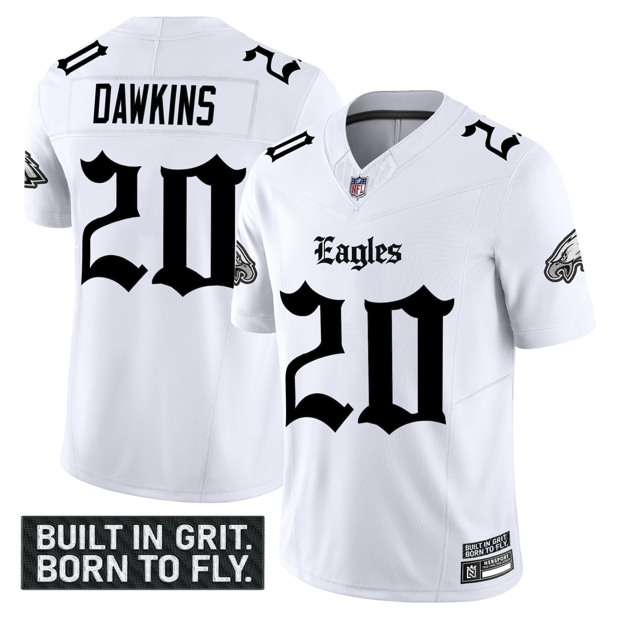 Men's Philadelphia Eagles 'Gothic Philly Edition' Vapor Limited Jersey V2 - All Stitched - Image 18