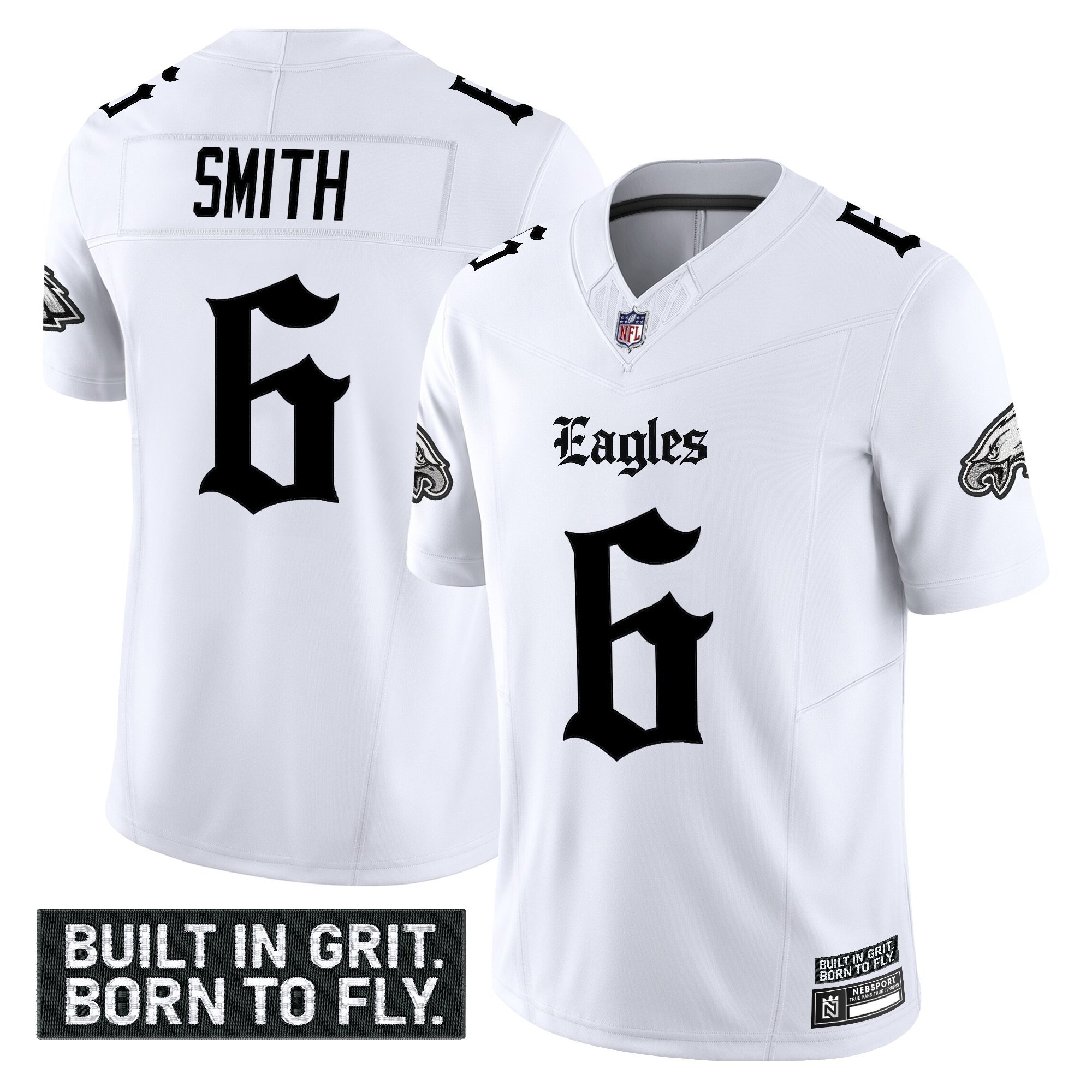 Men's Philadelphia Eagles 'Gothic Philly Edition' Vapor Limited Jersey V2 - All Stitched - Image 15