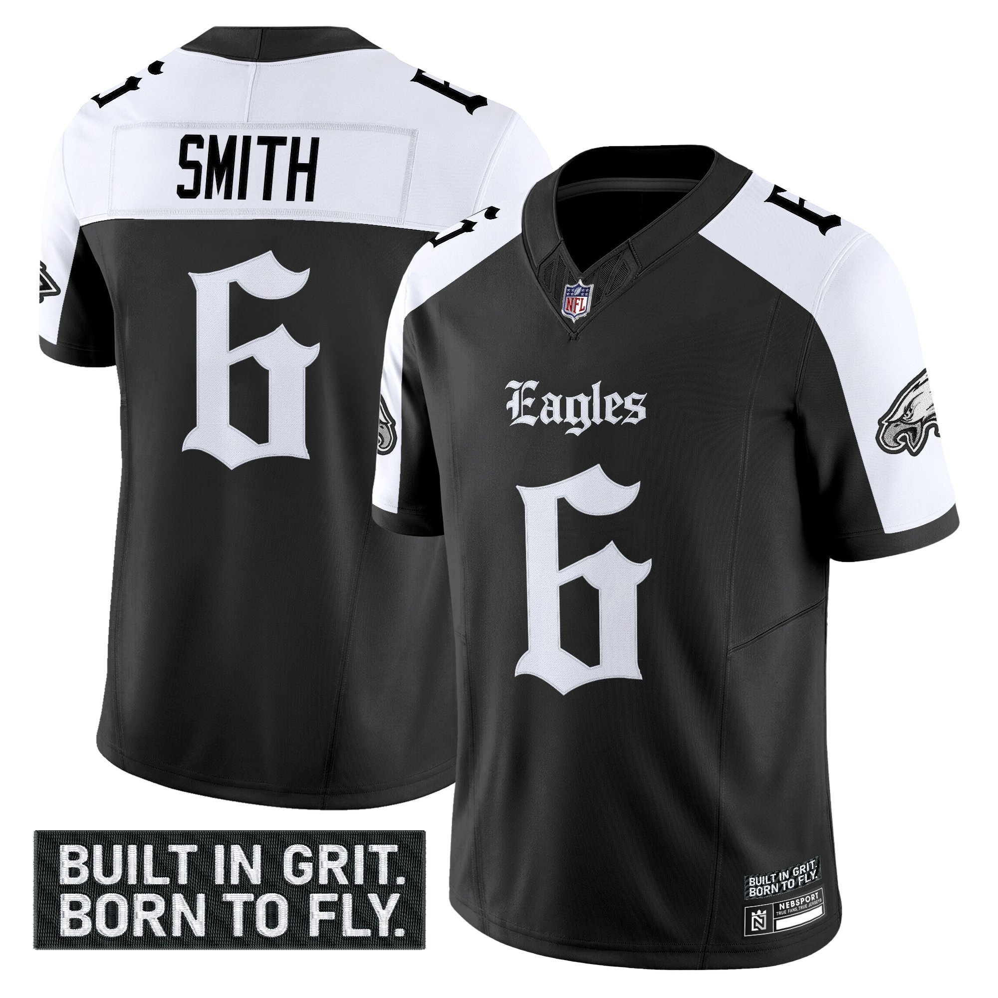 Men's Philadelphia Eagles 'Gothic Philly Edition' Vapor Limited Jersey V2 - All Stitched - Image 25