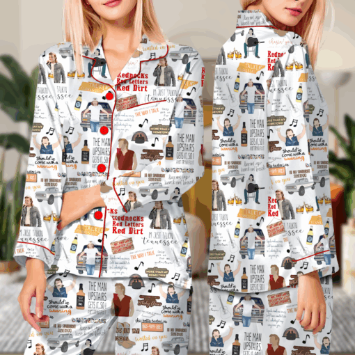 Morgan Wallen Satin Pajamas Set For Women - Image 6