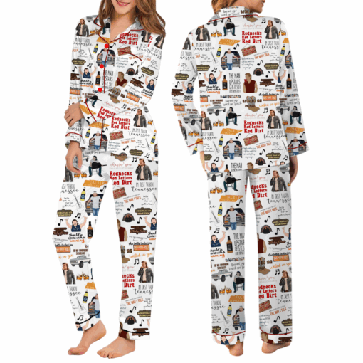 Morgan Wallen Satin Pajamas Set For Women - Image 5