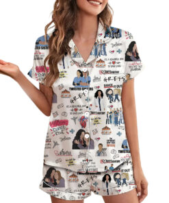Alternative view of Grey's Anatomy Matching Satin Pajamas Set