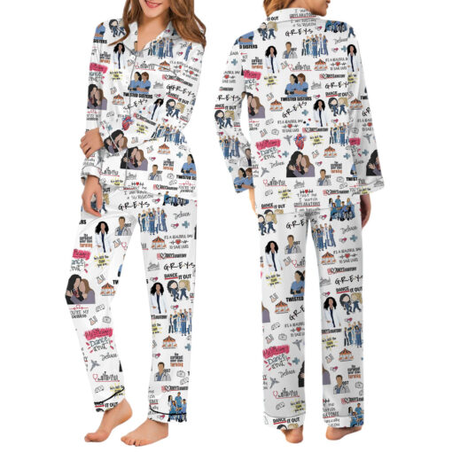 Grey's Anatomy Matching Satin Pajamas Set - Image 6