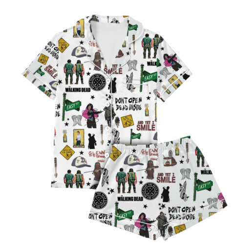 Dont Open Dead Inside Satin Pajamas Set - Image 8