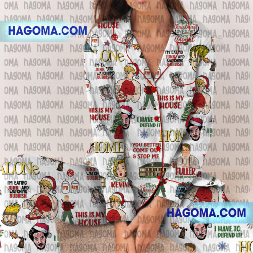 Home Alone Kevin Mccallister Satin Pajamas Set - Image 4