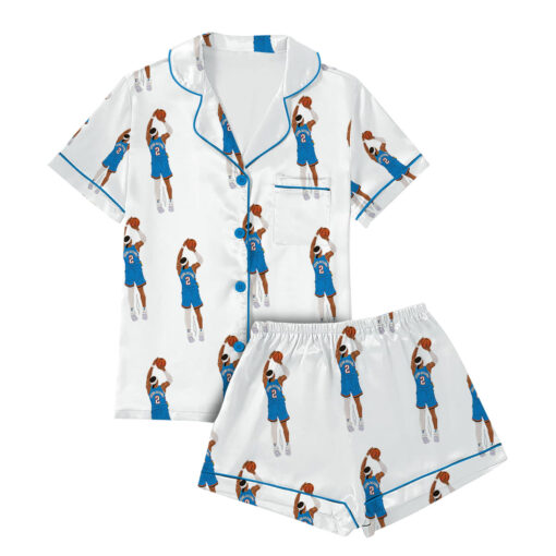 Women's Shai Gilgeous-Alexander Jumper Oklahoma City Satin Pajama Set - Image 2