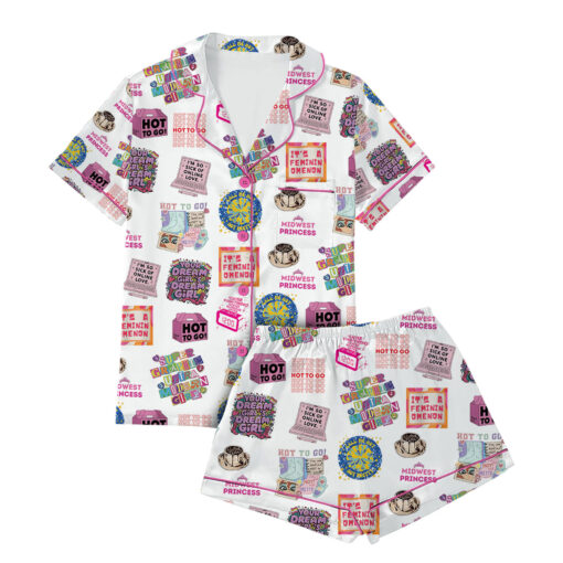 Chappell Roan Satin Pajamas Set For Women - Image 4