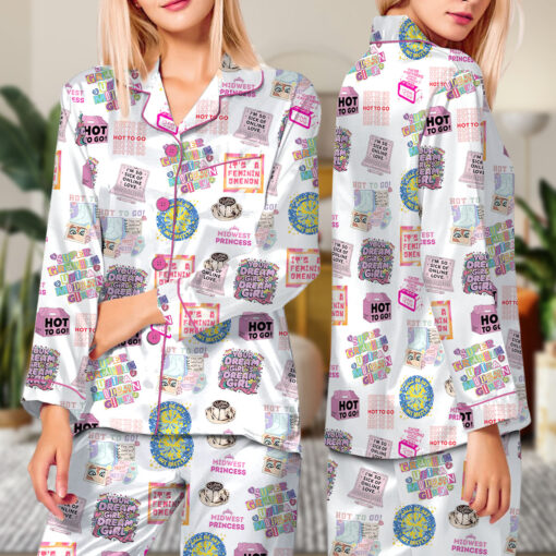 Chappell Roan Satin Pajamas Set For Women - Image 7