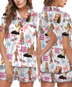 Sabrina Carpenter Satin Pajamas Set For Women