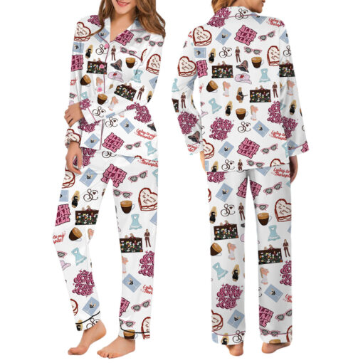 Sabrina Carpenter Satin Pajamas Set For Women - Image 6