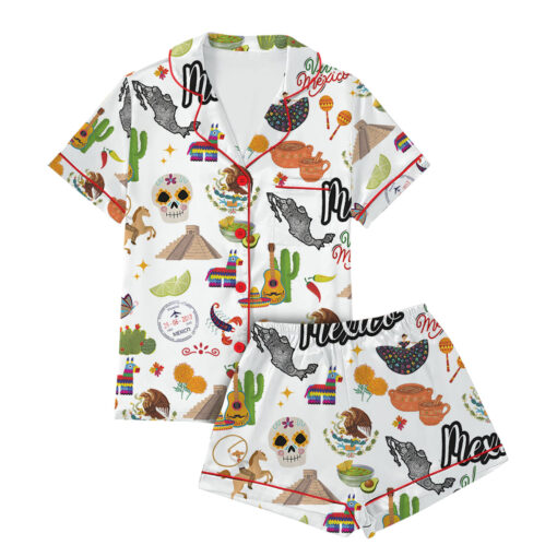 Mexico Satin Pajama Set For Women - Image 3