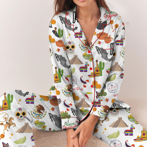 Mexico Satin Pajama Set For Women - Image 5