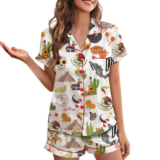 Mexico Satin Pajama Set For Women - Image 4