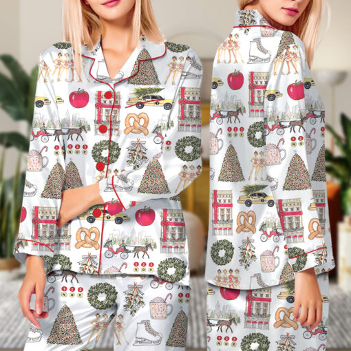 Christmas In New York Satin Christmas Pajamas - Image 7