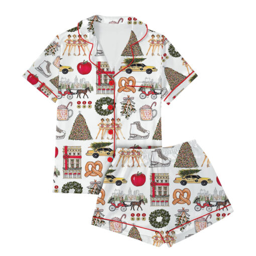 Christmas In New York Satin Christmas Pajamas - Image 2