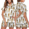 DC3 Vegas Beyonce Print Cowboy Carter Tour Satin Pajamas Set