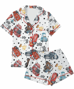 Lightning McQueen Tow Mater Satin Pajamas Set