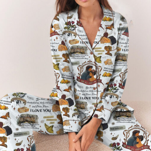 Sam And Olivia Satin Pajamas Set For Women - Image 5