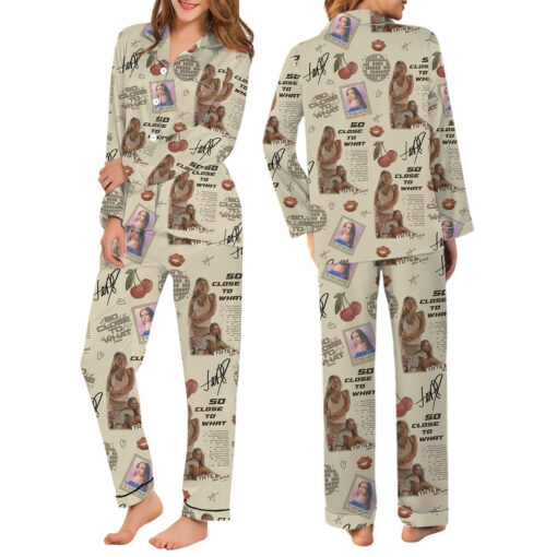 Tate Mcrae Satin Pajamas Set, Tate Mcrae Tour 2025, Tate McRae Think Later World Tour 2025 Satin Pajamas Set - Image 6