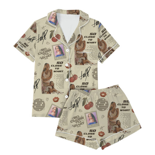 Tate Mcrae Satin Pajamas Set, Tate Mcrae Tour 2025, Tate McRae Think Later World Tour 2025 Satin Pajamas Set - Image 4