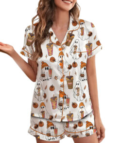 Alternative view of Ghost Pumpkin Satin Pajamas Set For Women