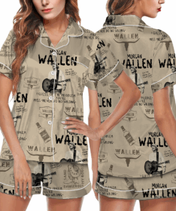 Morgan Wallen "I'm The Problem" Tour 2025 Concert Satin Pajamas Set