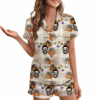 Halloween Labubu Satin Pajamas Set For Women