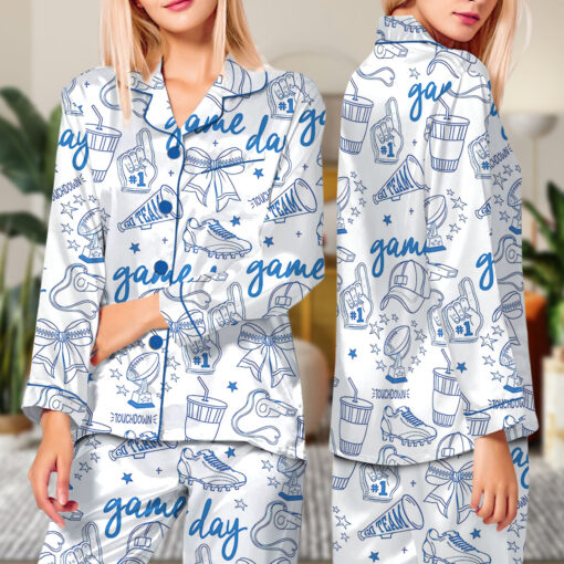 Gameday Loungewear Satin Pajamas Set - Image 7