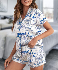 Alternative view of Gameday Loungewear Satin Pajamas Set