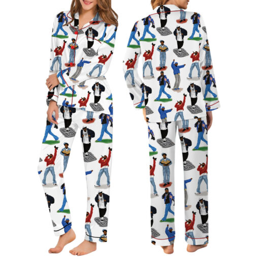 Kendrick Lamar Satin Pajamas Set For Women - Image 7