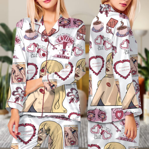 Sabrina Carpenter Satin Pajamas Set - Image 7